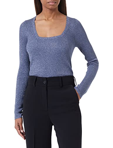 HUGO Women's Sunessy Knitted_Sweater, Dark Blue401, L von HUGO