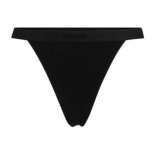 HUGO Women's Triplet String Pure Thong, Black1, M von HUGO