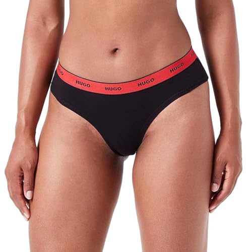 HUGO Women's Triplet Stripe Brief, Black5, XXL von HUGO