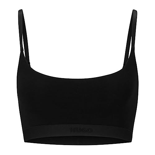 HUGO Women's Twin Pure Bralette, Black1, S von HUGO