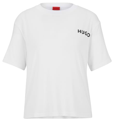 HUGO Women's Unite Pyjama_T_Shirt, White100, L von HUGO