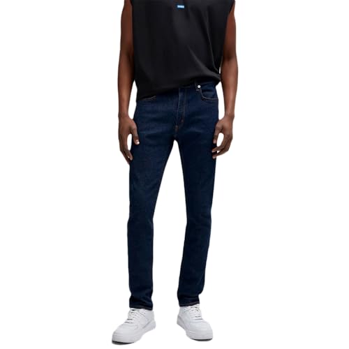HUGO BOSS Herren Zane Jeans, Dark Blue401, 32W / 32L EU HUGO BOSS Herren Zane Jeans, Dark Blue401, 32W / 32L EU von HUGO
