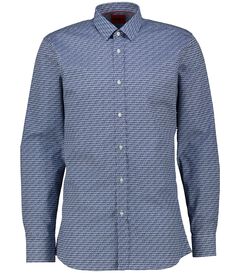 Herren Hemd aus Baumwollpopeline ELISHA02 Extra Slim Fit Langarm von HUGO
