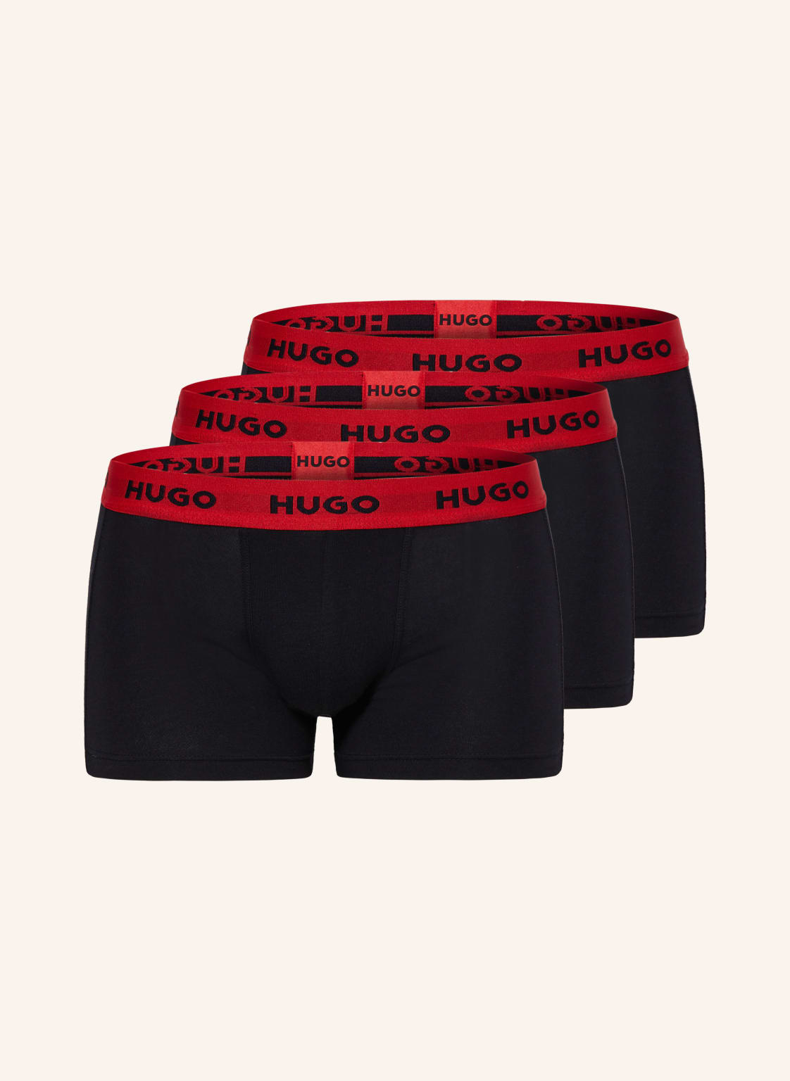 Hugo 3er-Pack Boxershorts schwarz von HUGO