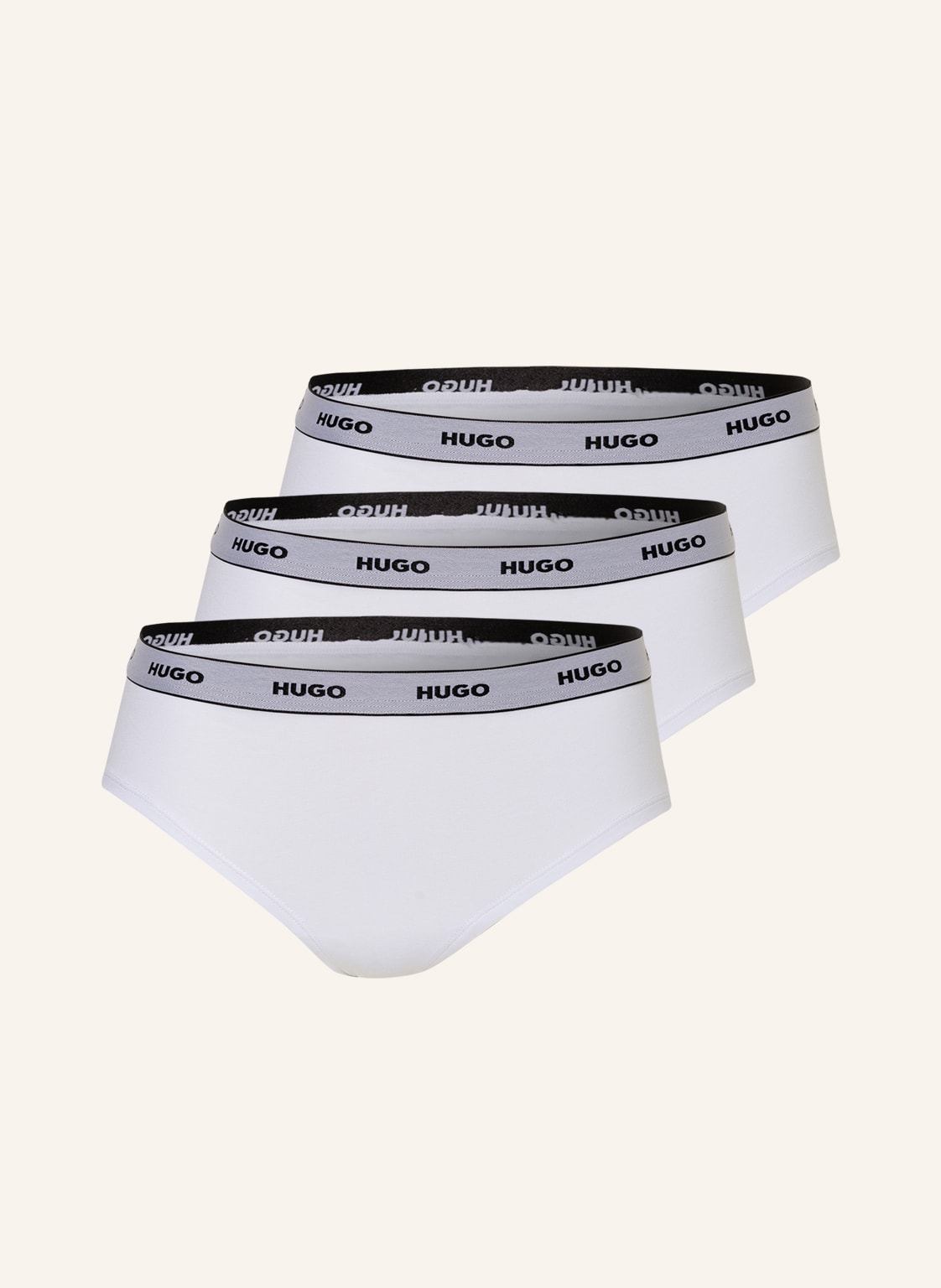 Hugo 3er-Pack Panties weiss von HUGO