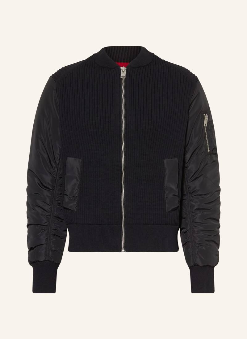 Hugo Blouson Sybrun Im Materialmix schwarz von HUGO