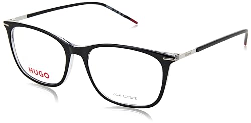 Hugo Boss Unisex Brille Vista Hg 1278 7c5 52/16/140 Damen Sunglasses, 7C5/16 Black Crystl, 52 von HUGO