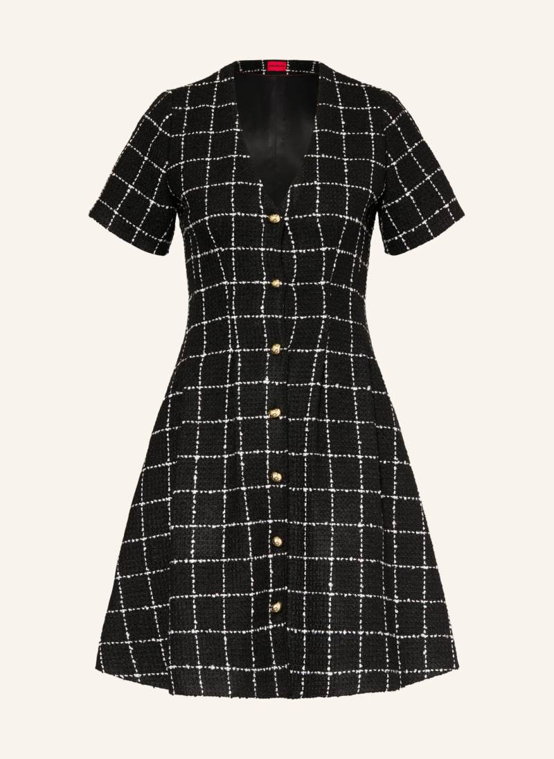 Hugo Bouclé-Kleid Kikla schwarz von HUGO