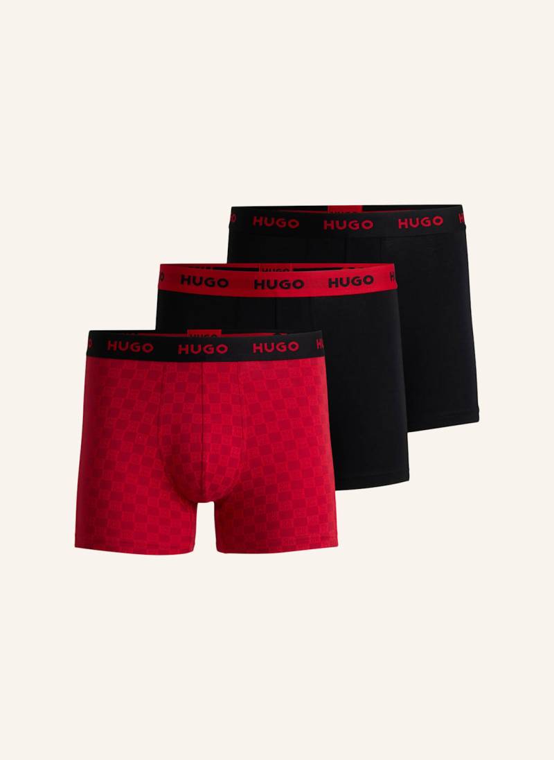 Hugo Boxershort Boxerbr Trplt Design schwarz von HUGO
