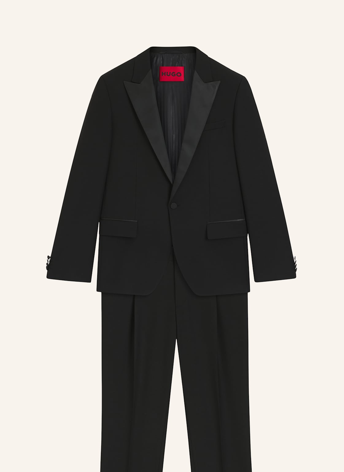 Hugo Business Anzug Henry-Getlin254Ev1X Slim Fit schwarz von HUGO