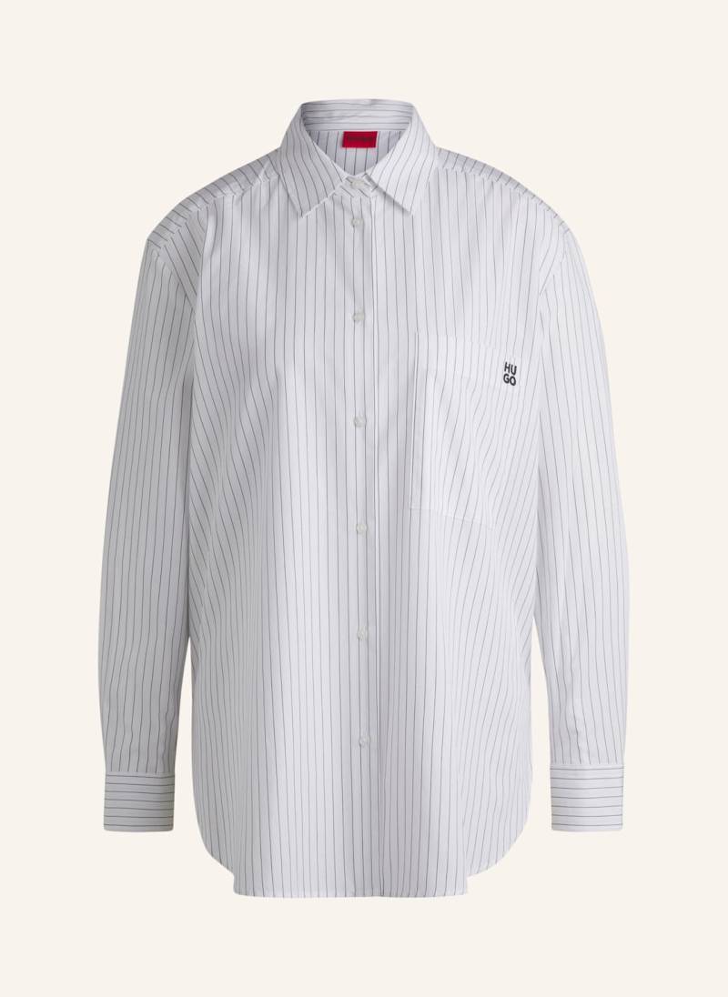 Hugo Business Bluse The Oversize Shirt Oversize Fit lila von HUGO