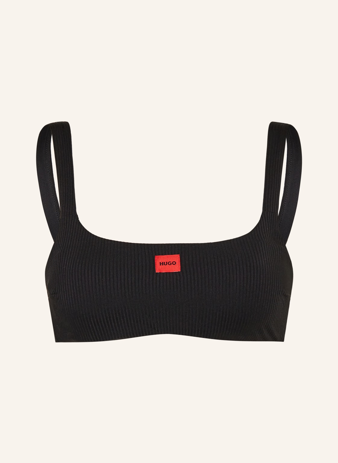 Hugo Bustier-Bikini-Top Signature schwarz von HUGO
