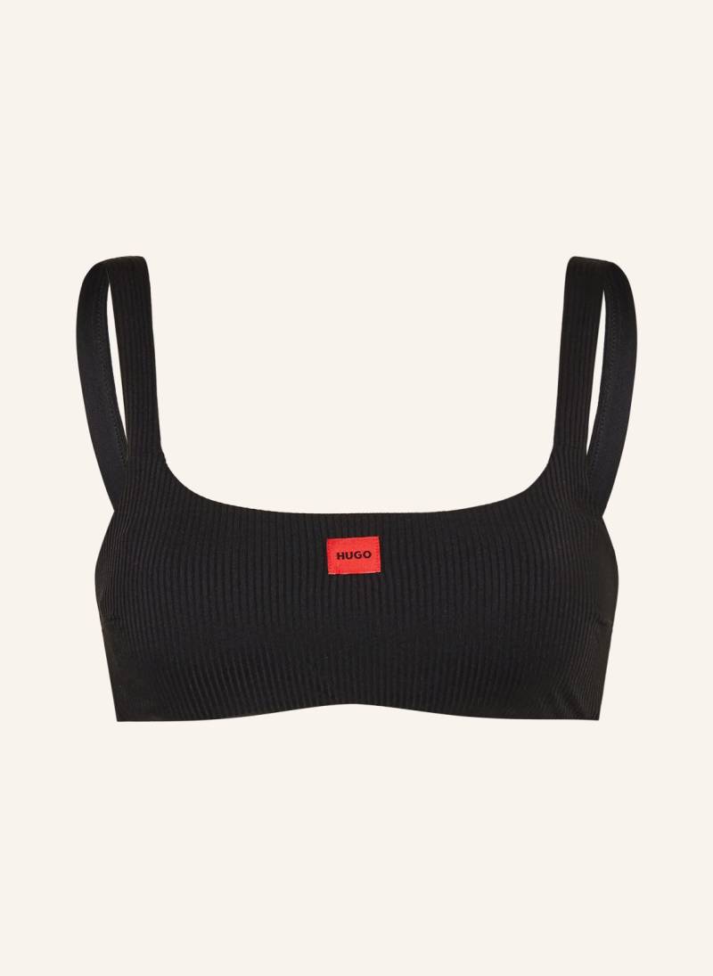 Hugo Bustier-Bikini-Top Signature schwarz von HUGO