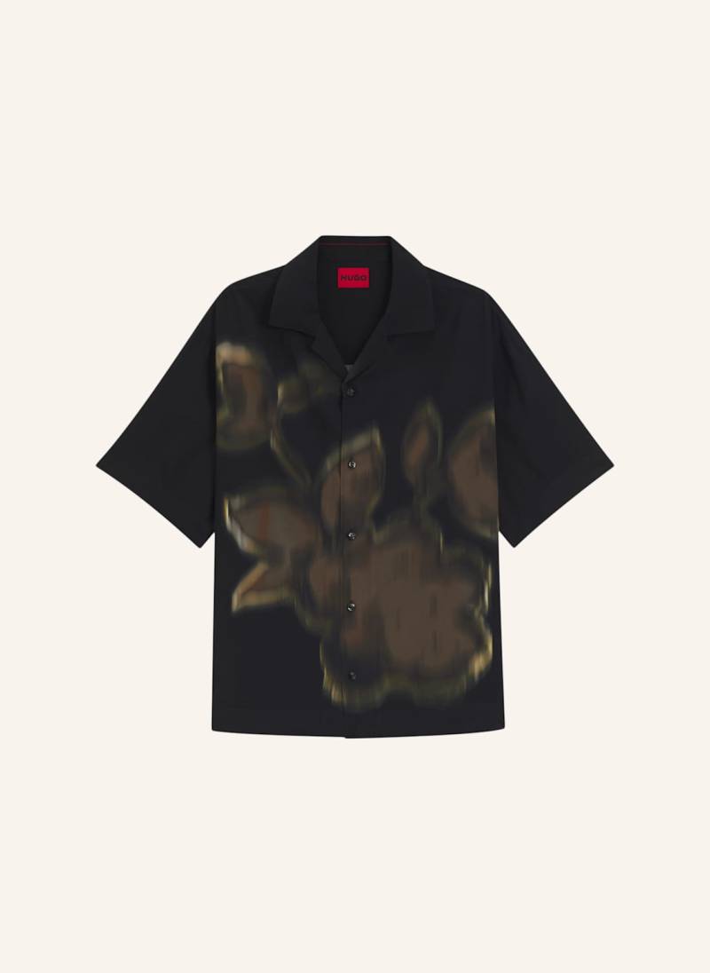 Hugo Casual Hemd Espino Oversize Fit schwarz von HUGO