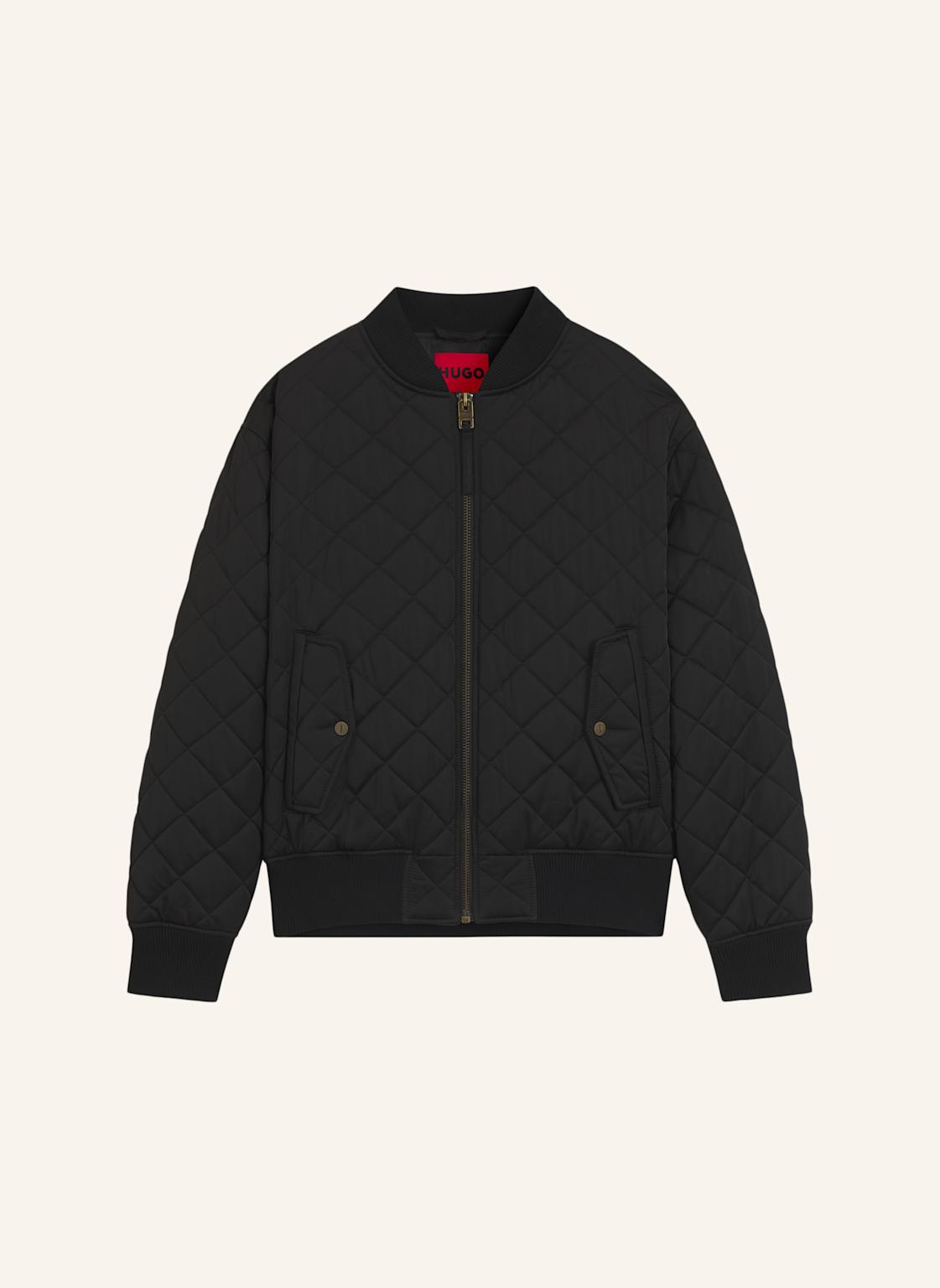 Hugo Casual Jacke bicol2541 Regular Fit schwarz von HUGO