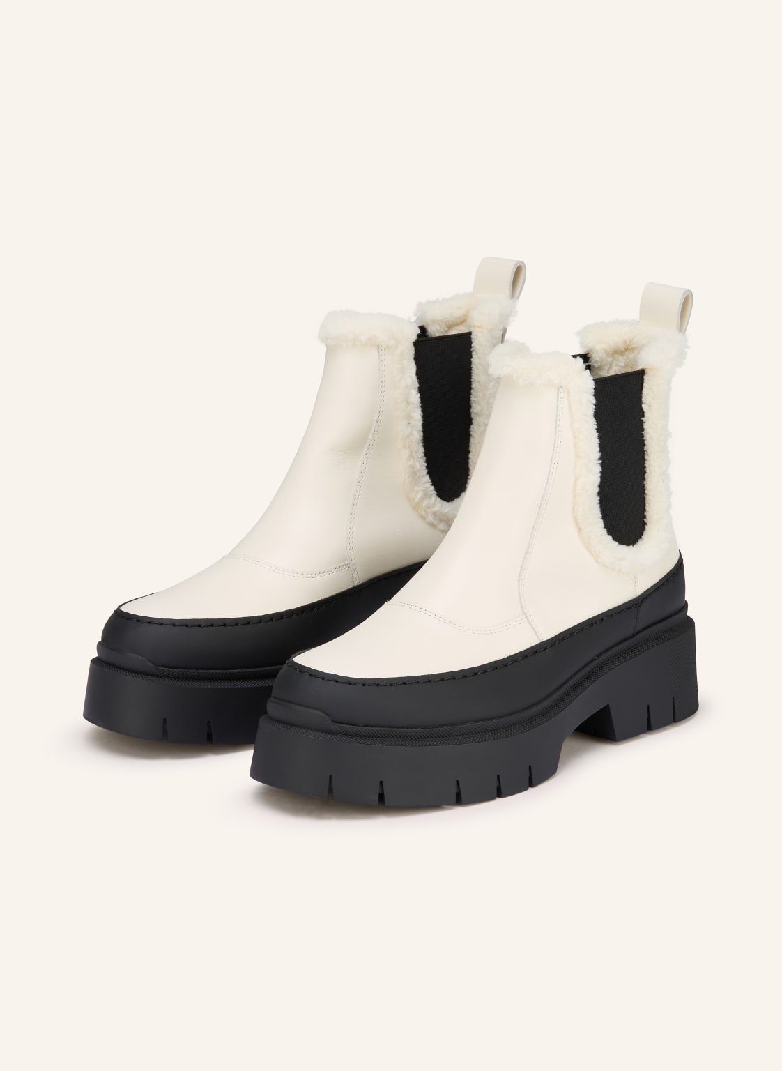 Hugo Chelsea-Boots Kris weiss von HUGO