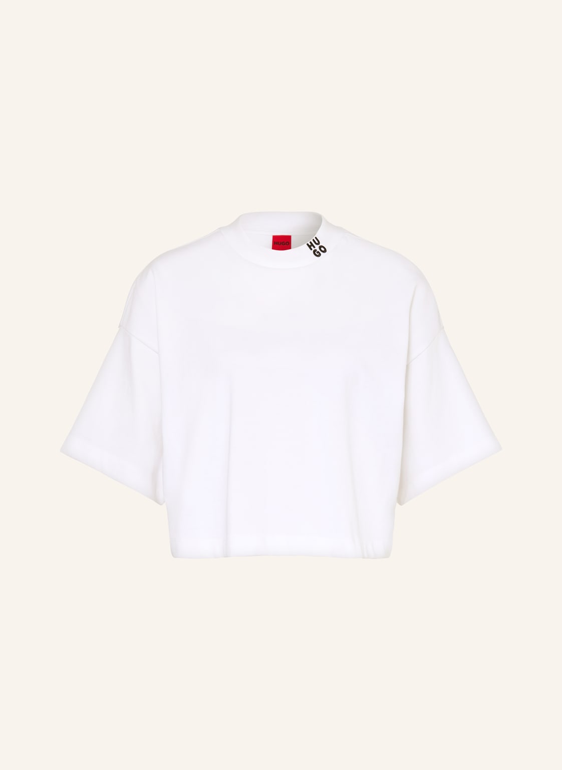 Hugo Cropped-Shirt Damelody weiss von HUGO