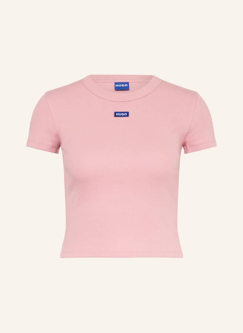 Hugo Cropped-Shirt rosa von HUGO
