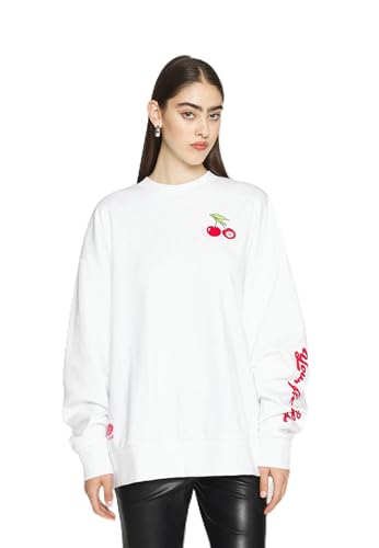 Hugo Damen Drisina Sweatshirt, White100, M EU von HUGO