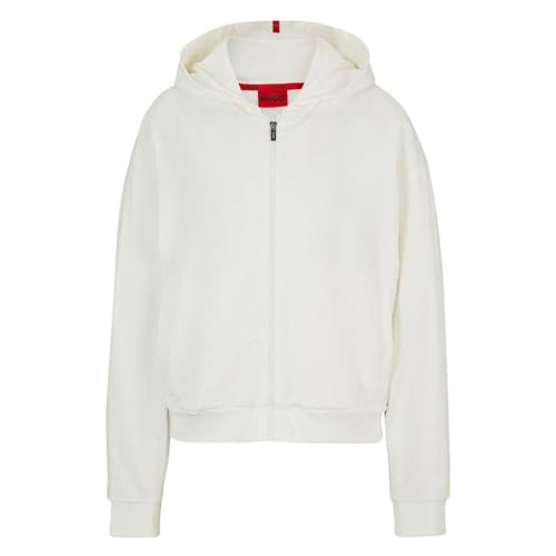 Hugo Damen Flocky_Hooded Loungewear Jacket, Open White110, S EU von HUGO