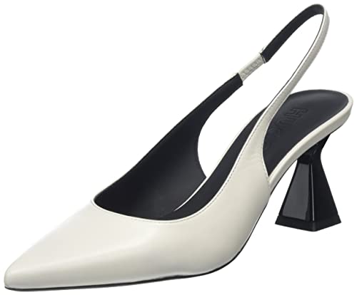 HUGO Damen Rebecca 70-n Slingback, Open White110, 39 EU von HUGO