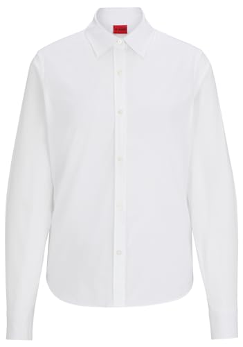 Hugo Damen The Essential Shirt Blouse, White100, 36 EU von HUGO