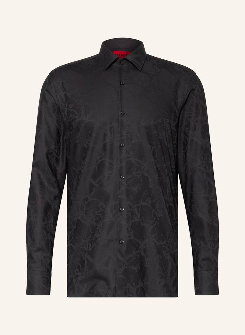 Hugo Hemd Kenno Slim Fit schwarz von HUGO