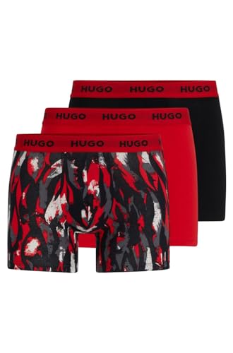 Hugo Herren Boxerbr Trplt Design Boxer_Brief, Black1, M EU von HUGO