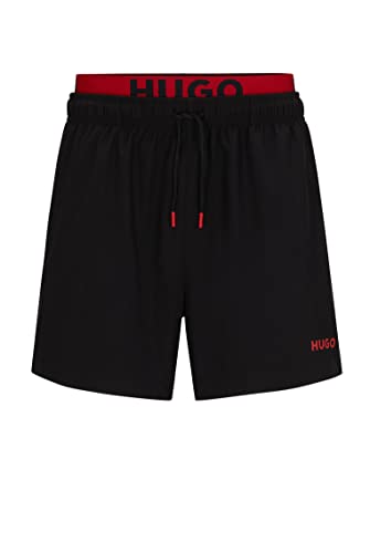 Hugo Herren Flex Swim Short, Black1, M EU von HUGO