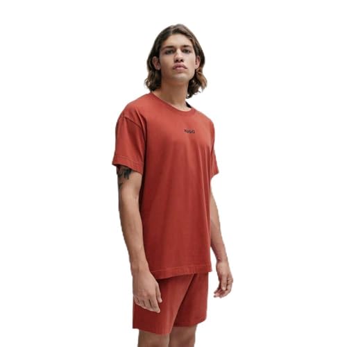 Hugo Herren Linked T-Shirt Pajama Bottom, Dark Red609, M EU von HUGO