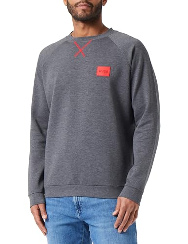 Hugo Herren Patch Sweatshirt, Open Grey61, S EU von HUGO