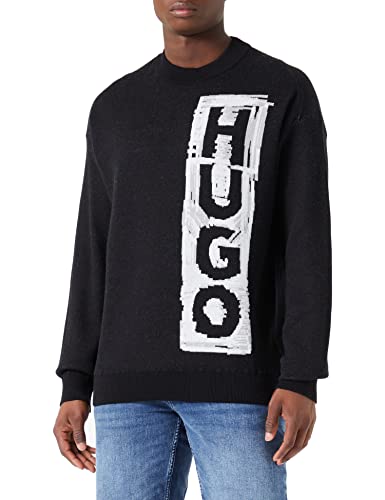 Hugo Herren Sohugoh Knitted_Sweater, Black1, M EU von HUGO