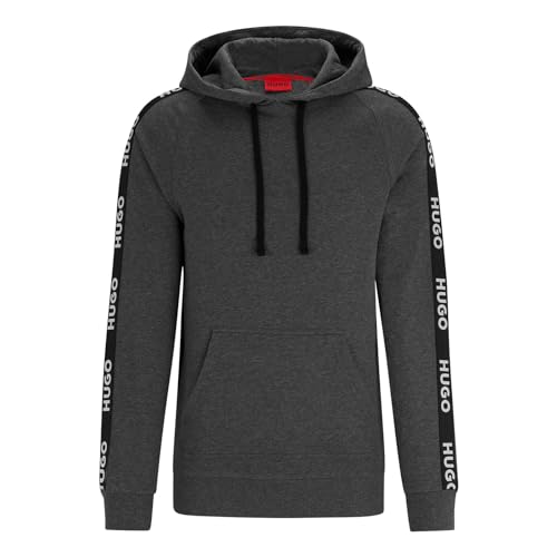 Hugo Herren Sporty Logo Hoodie, Open Grey61, L EU von HUGO