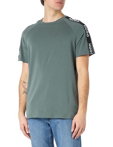 Hugo Herren Sporty Logo T-Shirt, Dark Green307, L EU von HUGO