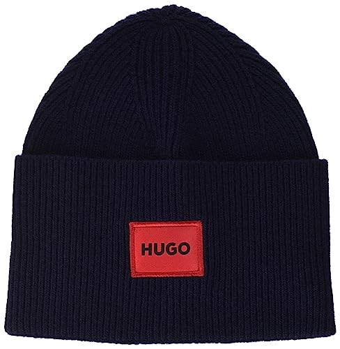 Hugo Herren Xaff 6 Beanie, Navy410, Einheitsgröße EU von HUGO