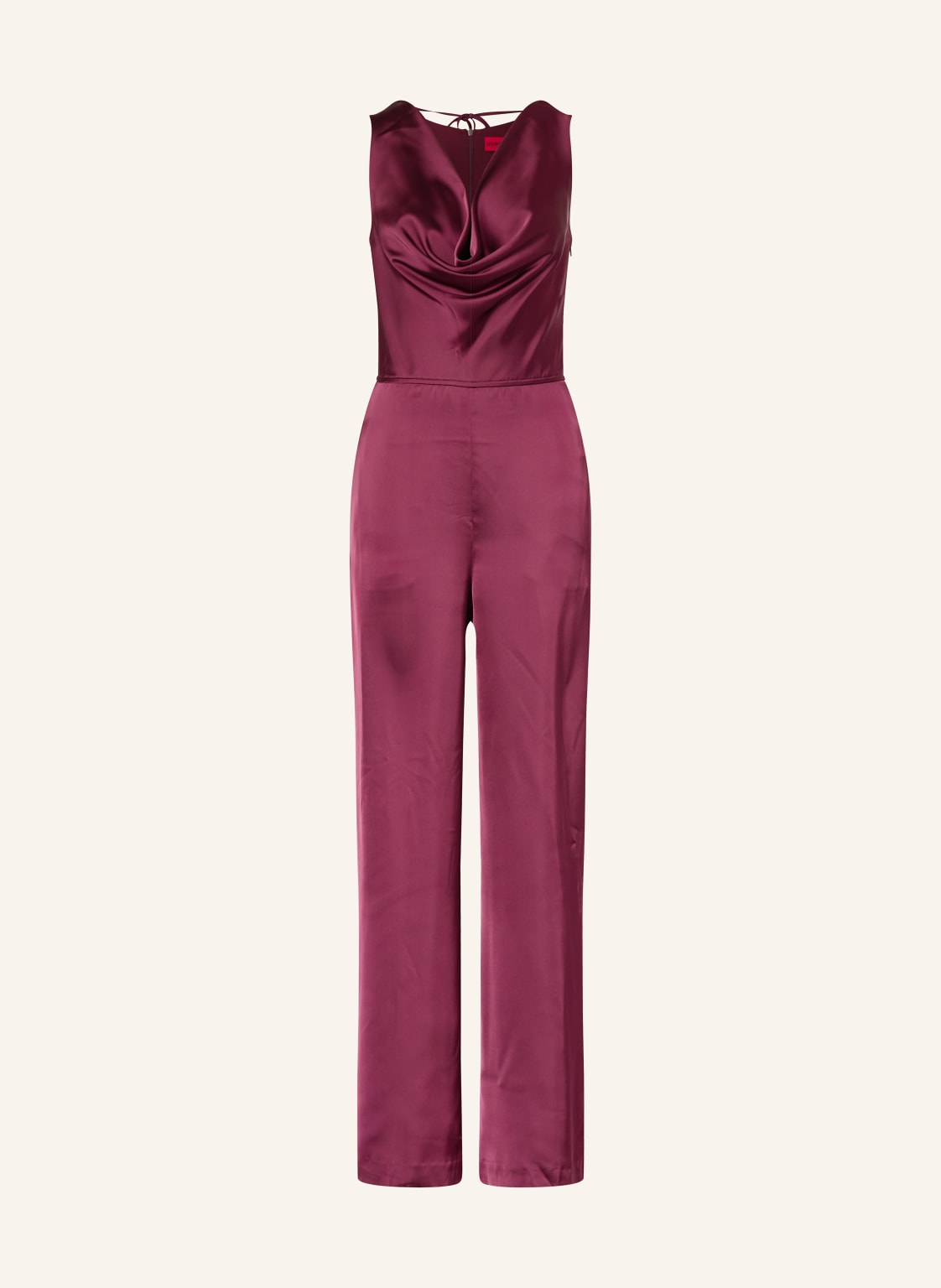 Hugo Jumpsuit Kimari Aus Satin rot von HUGO