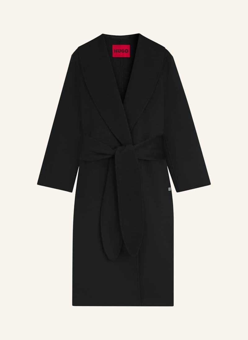 Hugo Klassischer Mantel Mecami-1_Df Relaxed Fit schwarz von HUGO