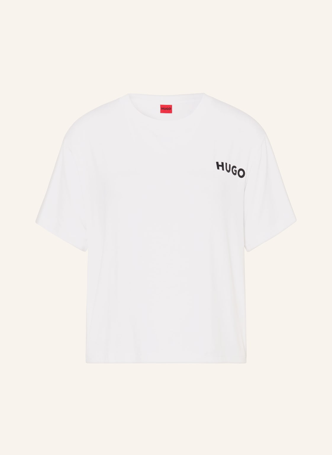 Hugo Lounge-Shirt Unite weiss von HUGO