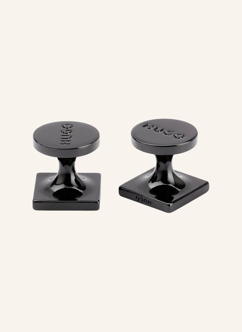 Hugo Manschettenknopf E-Totake-Cuf schwarz von HUGO