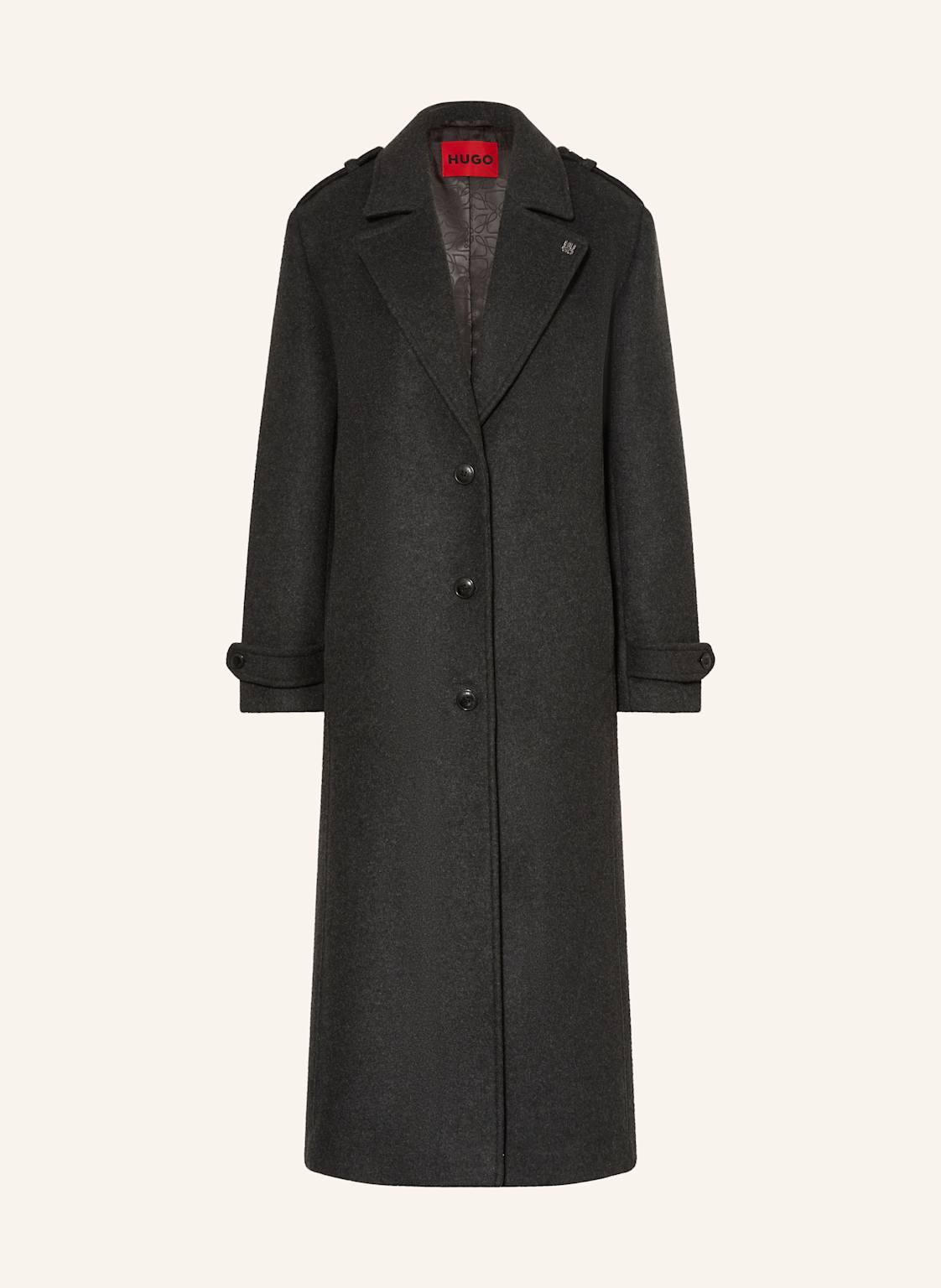 Hugo Mantel Milehe grau von HUGO