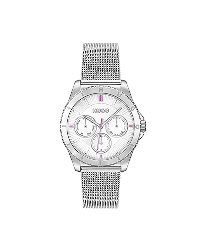 Hugo Multi Zifferblatt Quarz Uhr für Damen Kollektion #Dance mit Silbernes Edelstahl-Mesh-Gliederarmband - 1540162 Hugo Multi Zifferblatt Quarz Uhr für Damen Kollektion #Dance mit Silbernes Edelstahl-Mesh-Gliederarmband - 1540162 von HUGO