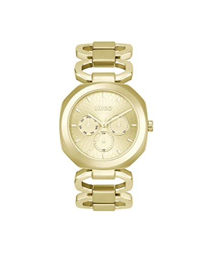 Hugo Multi Zifferblatt Quarz Uhr für Damen Kollektion #Intense mit Goldfarben Edelstahlarmband - 1540150 Hugo Multi Zifferblatt Quarz Uhr für Damen Kollektion #Intense mit Goldfarben Edelstahlarmband - 1540150 von HUGO