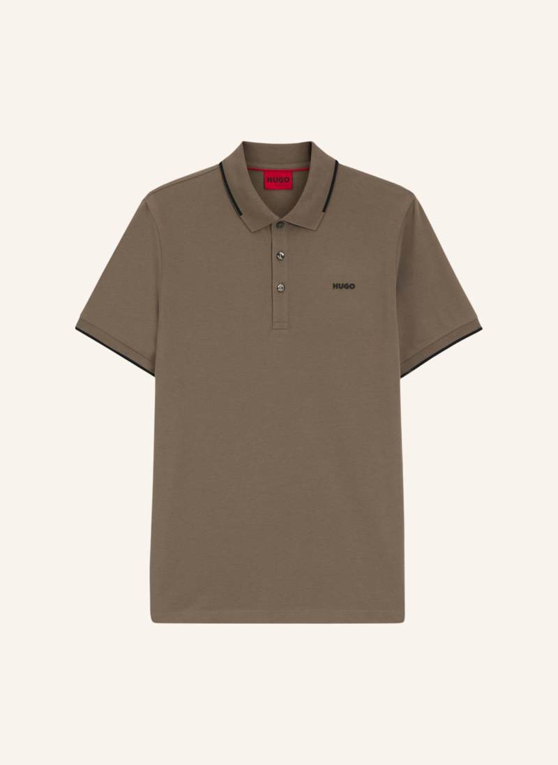 Hugo Poloshirt dinoso222 Slim Fit grau von HUGO