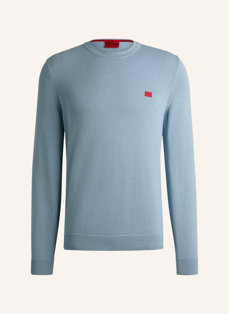 Hugo Pullover San Cassius-c1 Regular Fit blau von HUGO