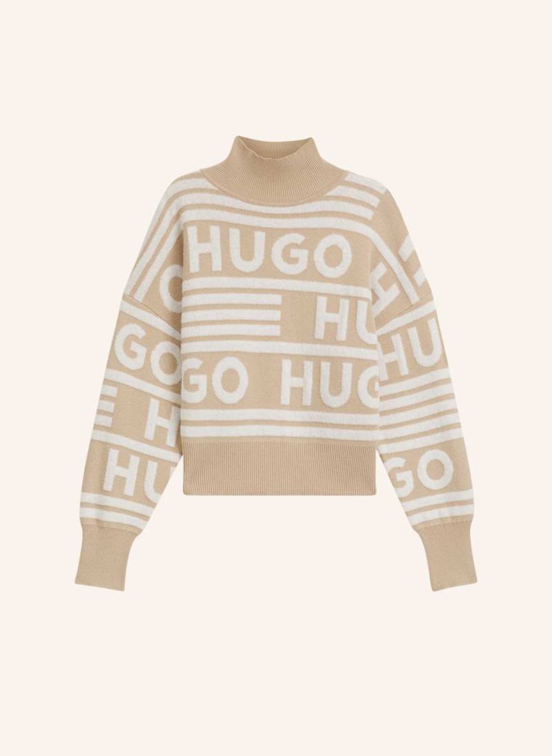 Hugo Pullover Sismina Oversize Fit beige von HUGO