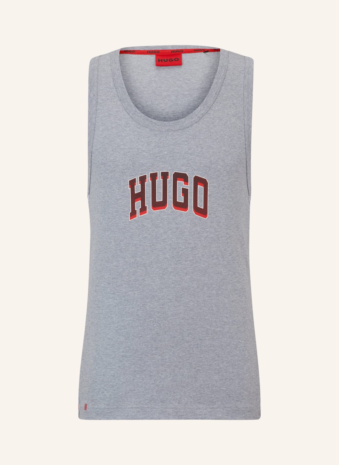 Hugo Pyjama-Oberteil Match Tank Top Relaxed Fit grau von HUGO