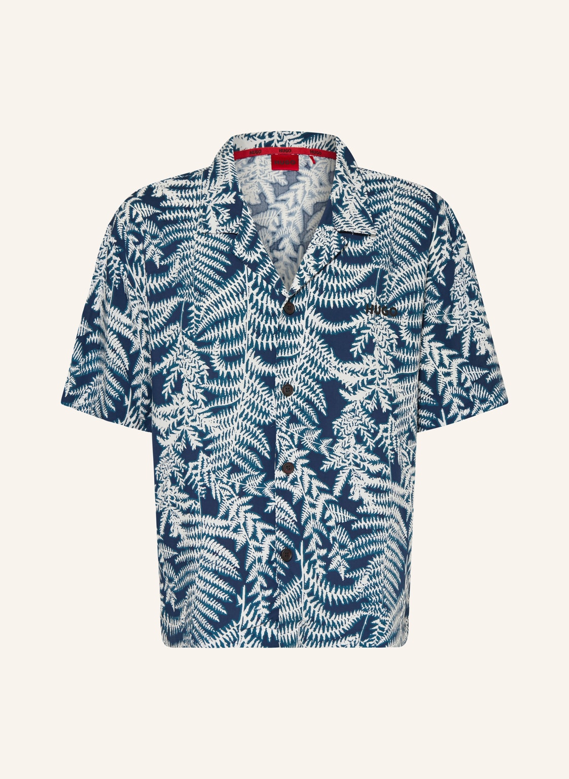 Hugo Resorthemd Relaxed Fit blau von HUGO