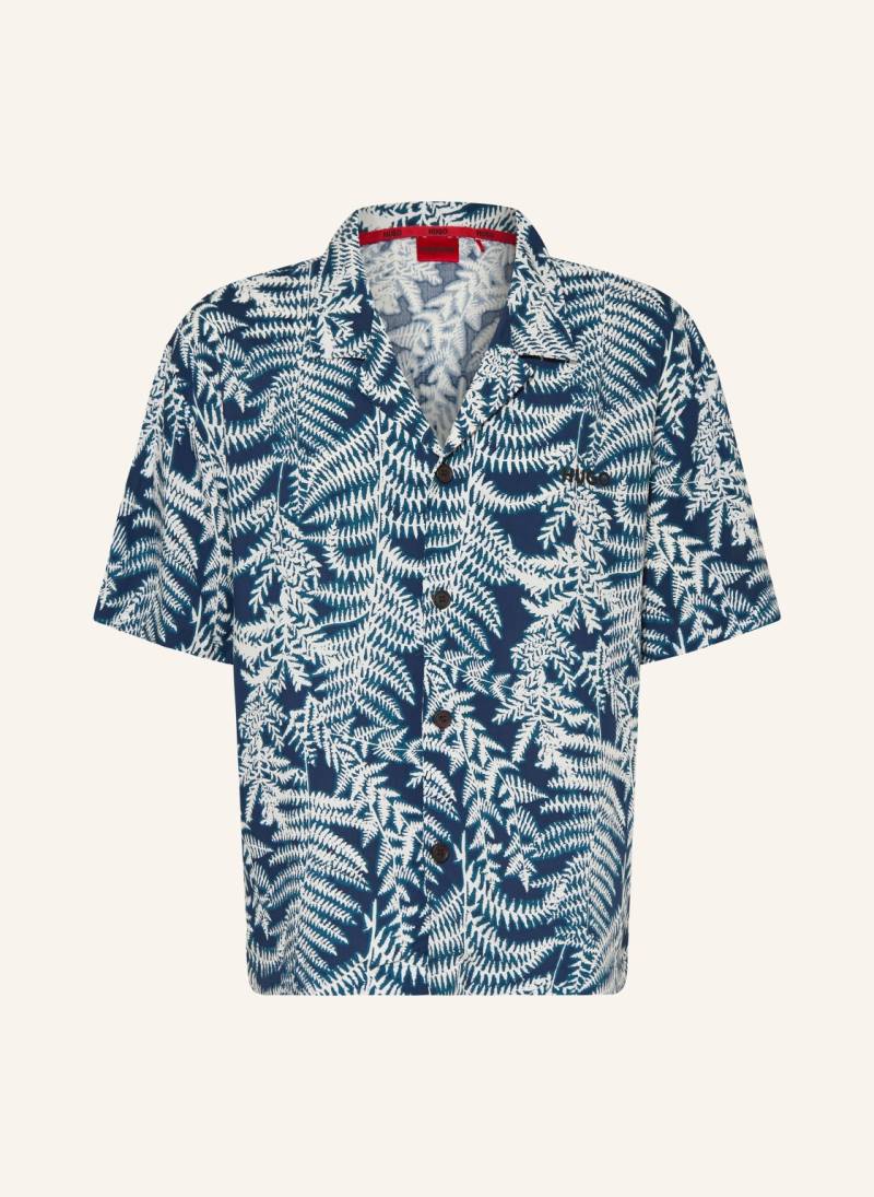 Hugo Resorthemd Relaxed Fit blau von HUGO