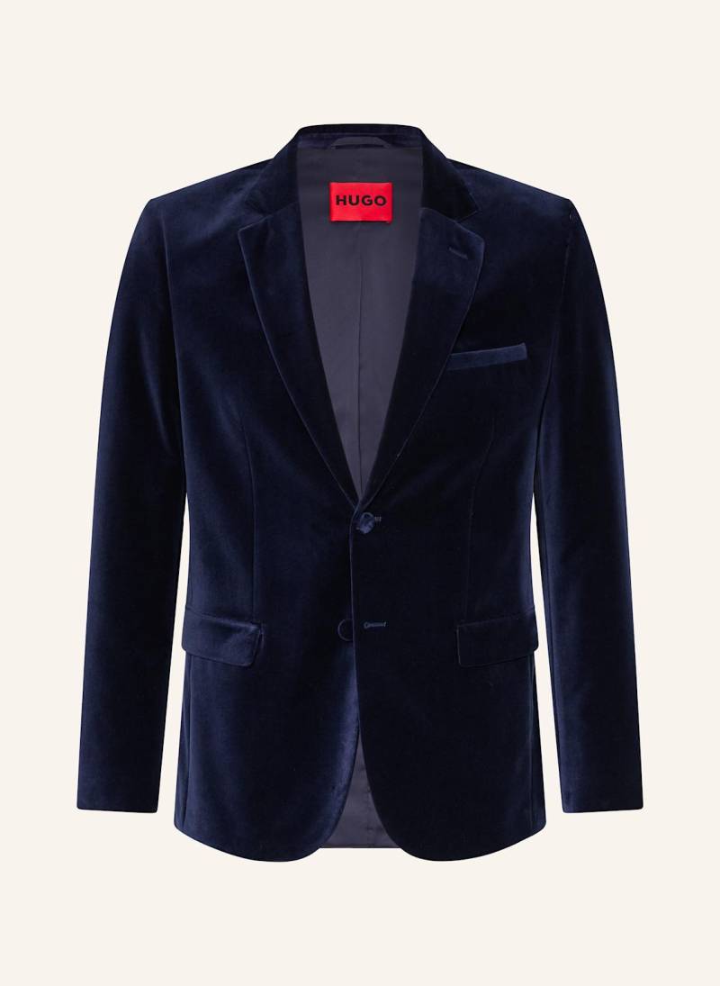 Hugo Samtsakko Arti Extra Slim Fit blau von HUGO