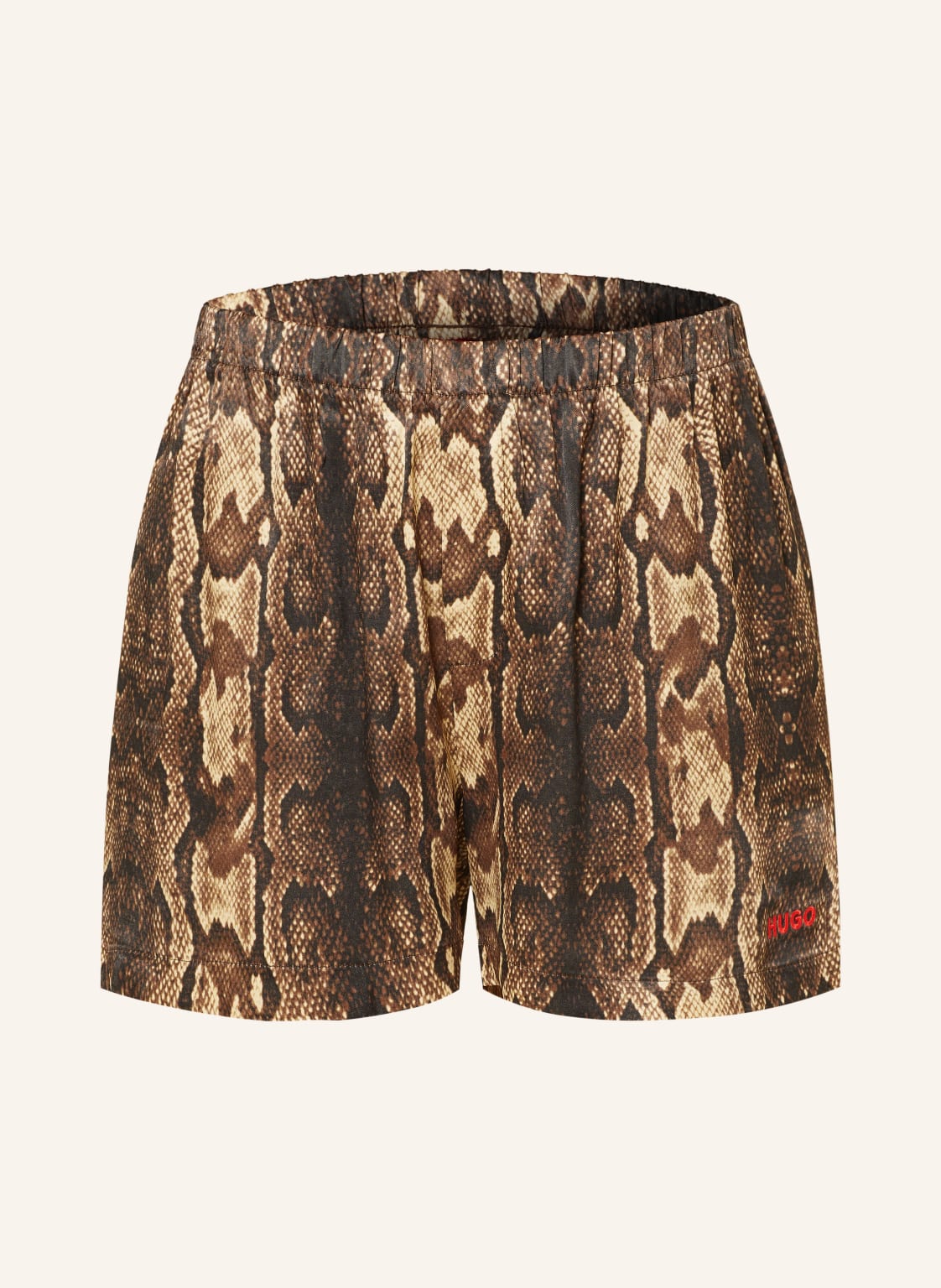 Hugo Schlafshorts Exotika schwarz von HUGO